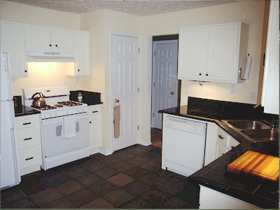 slate floor kitchen